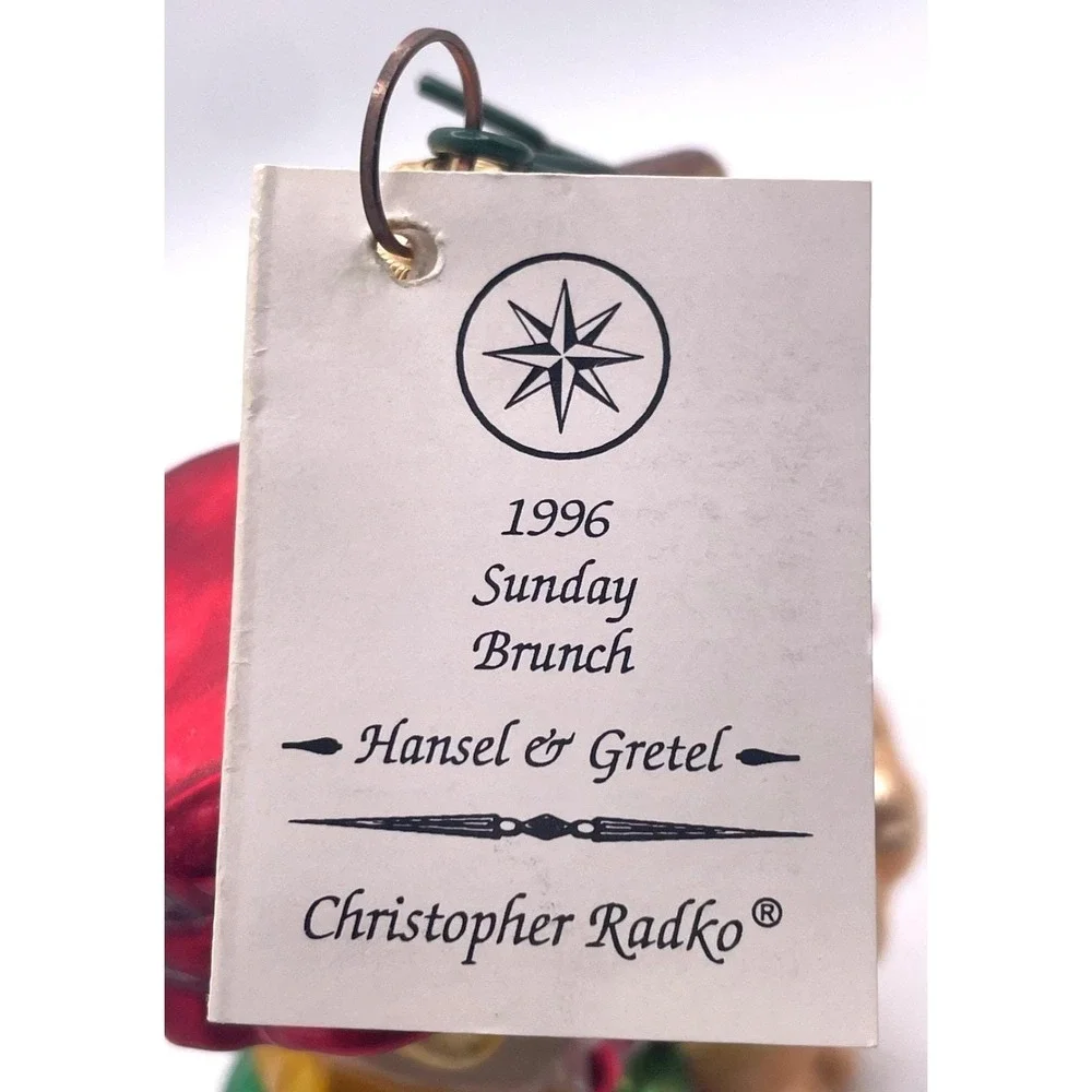 Christopher Radko Sunday Brunch Hansel Gretel Witch Ornament Numbered‎ 1996